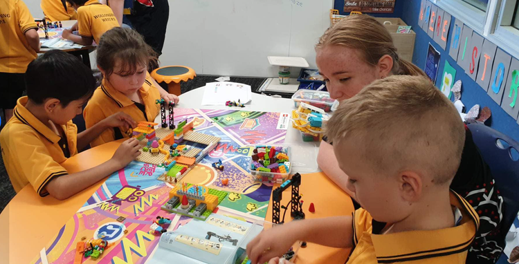 children participating in creative activities