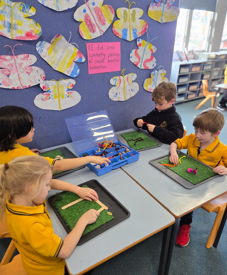 children participating in hands-on learning experirnces