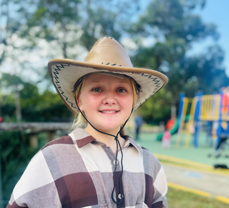Student in dress up