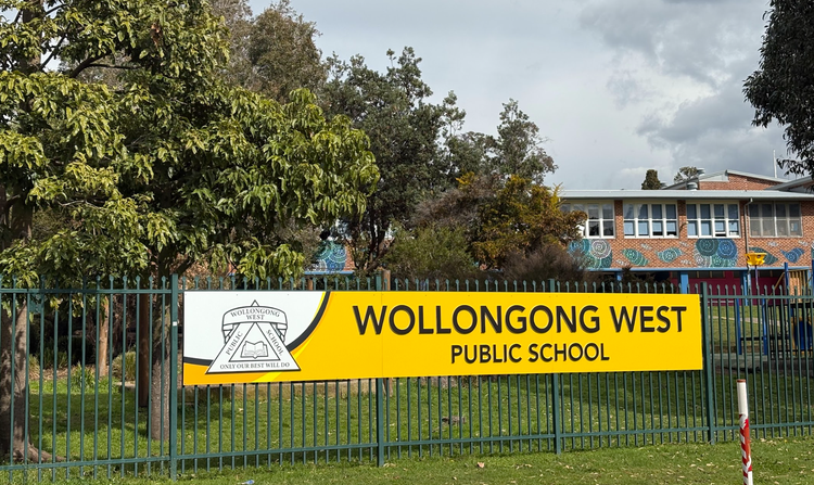 our school sign