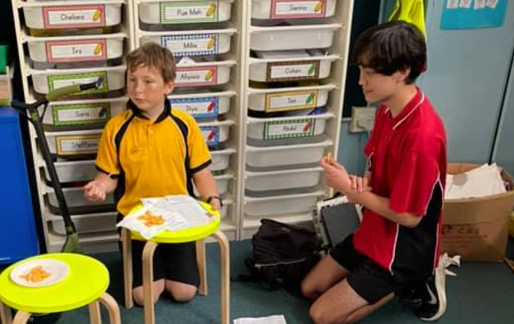 Boys at homework club